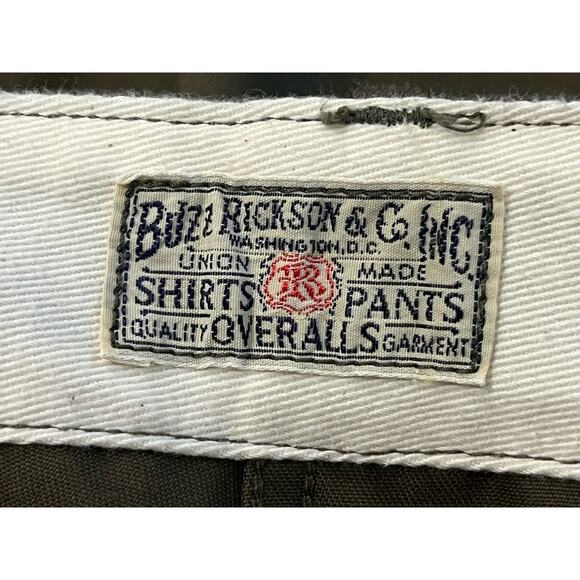 Buzz Rickson Size 34 Army Green Shorts Chino Made In Japan - US SELLER - EUC - Picture 5 of 5